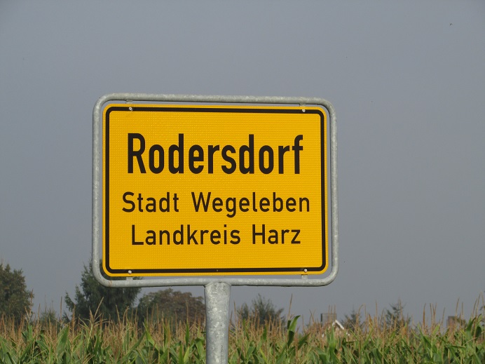 Rodersdorf Schild